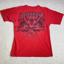 Camiseta Warrior International MMA Masculina Grande Vermelha Y2K Estilo Caveiras Affliction comprar usado  Enviando para Brazil