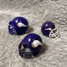 Lote de 3 mini capacetes NFL Minnesota Vikings - tamanho chiclete e Mighty Racers comprar usado  Enviando para Brazil