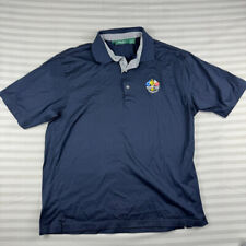 Bobby Jones Polo Shirt Mens Large Blue Ryder Cup 2010 Celtic Manor Golf for sale  Shipping to South Africa