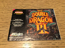 Nintendo NES DOUBLE DRAGON 3 manuel bon état comprar usado  Enviando para Brazil