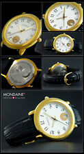 Elegante Relógio Unissex M-Watch por Mondaine Fabricado na Suíça Números Árabes Data 37mm comprar usado  Enviando para Brazil