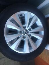 GENUINE VW GOLF MK7 16"  ALLOY WHEELS 5G0601025L 112 PCD JETTA POLO GOOD TYRES for sale  LIVERPOOL