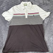 Camisa polo masculina listrada em L golfe casual ajuste clássico algodão original pinguim comprar usado  Enviando para Brazil