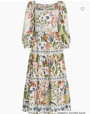 Usado, Vestido midi de algodão bordado Farm Rio Summer Garden US$ 238 novo sem etiquetas tamanho P  comprar usado  Enviando para Brazil