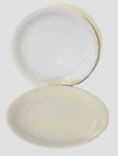 Rorstrand Claire De Lune Dinner Plates Set of 2 White with Iridescent Trim 10.5" for sale  Shipping to South Africa