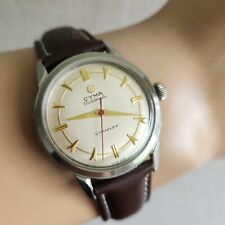Vintage CYMA automatic CYMAFLEX Men's watch R.420 bumper 17Jewels 1950s for sale  Shipping to South Africa