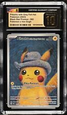 2023 Pokémon Van Gogh Pikachu con sombrero de fieltro gris etiqueta negra CGC prístino 10 segunda mano  Embacar hacia Argentina