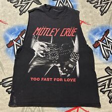 Camiseta Regata Masculina Motley Crue "Too Fast for Love" 2001 Corte à Mão comprar usado  Enviando para Brazil