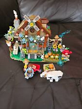 Mini Brick Building blocks Windmill Flowers Garden House with instructions for sale  Shipping to South Africa