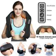 Electric Shiatsu Back Neck Shoulder Massager with Heat Kneading Body Car Home UK for sale  Shipping to South Africa