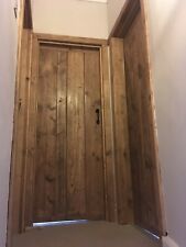 Used, BEAUTIFUL RUSTIC OLD WORLD RECLAIMED LEDGED & BRACED DOOR. True Ledge And Brace for sale  Shipping to Ireland