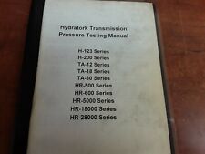 Clark Hydratork Transmission Pressure Testing Manual  for sale  Shipping to Canada