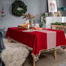 Usado, Toalhas de mesa retangulares para decoração de festa arte capa de mesa de jantar vermelha comprar usado  Enviando para Brazil