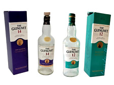 Usado, Dos botellas vacías The Glenlivet 12 y 14 años. Whisky escocés .750 ml segunda mano  Embacar hacia Argentina