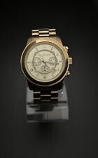 Relógio cronógrafo masculino Michael Kors dourado tamanho grande pista MK8077 comprar usado  Enviando para Brazil