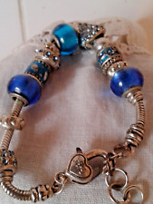 Charm bracelet blue for sale  UK