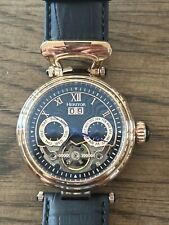 Relógio masculino Heritor Ganzi automático mostrador azul recortado HR3306, usado comprar usado  Enviando para Brazil