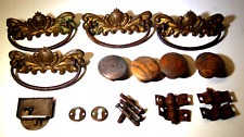 Usado, Puxadores de gaveta antigos-botões de madeira-trava-chave-ferramentas de escudo restauração de móveis comprar usado  Enviando para Brazil