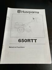 Husqvarna 650rtt manual for sale  Earlton