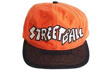 Vintage ADIDAS Streetball Cap duże logo pomarańczowy czarny kapelusz lata 90. na sprzedaż  PL