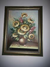 Sunflowers oil painting for sale  BEXHILL-ON-SEA