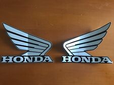 Honda Wing Motorcycle Stickers-Black Silver for sale  Shipping to South Africa