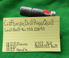   Craftsman Drill Press Quill Lock Bolt & Sleeves for 103.23640 & others OD .865, used for sale  Shipping to Canada