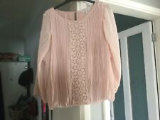 Pink chiffon top for sale  LOUGHBOROUGH