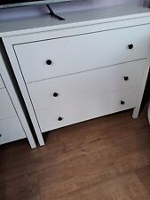 white gloss bedroom drawers for sale  LEICESTER