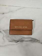 Porta-chaves/cartão de identificação Michael Kors marrom couro saffiano comprar usado  Enviando para Brazil