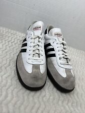 Tênis Adidas Samba Masculino Tamanho 11 OG Clássico Soccer Goma Solas Couro Branco Preto comprar usado  Enviando para Brazil