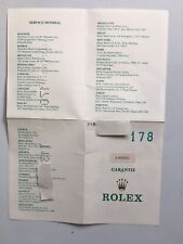 Rolex certificato warranty usato  Monza