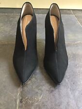 Ecco Danish Design New Shoe -boots Black Suede Stiletto Heel Size 5-5.5 Eu 38 for sale  Shipping to South Africa