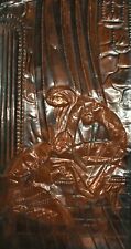 Vintage copper wall hanging plaque woman and man for sale  Shipping to South Africa