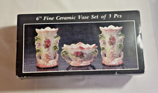 3 set ceramic piece vase for sale  Charlotte