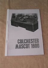 Colchester mascot 1600 for sale  Shipping to Ireland
