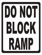 Block ramp sign. for sale  Shipping to Ireland