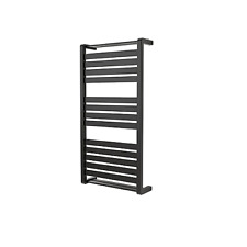GoodHome Loreto Anthracite Flat Towel warmer (W)500mm x (H)1300mm for sale  Shipping to South Africa