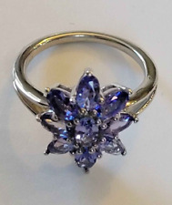 Tanzanite floral ring for sale  Shipping to Ireland