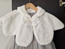 girls white fur shrug for sale  TELFORD