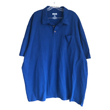 Camisa polo para hombre Duluth Trading talla 3XLT cola larga azul 100 % algodón exterior segunda mano  Embacar hacia Argentina