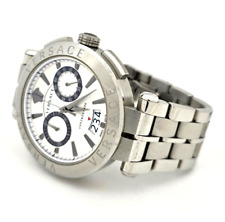 Relógio masculino Versace Aion cronógrafo quartzo mostrador prata - mostrador panda comprar usado  Enviando para Brazil