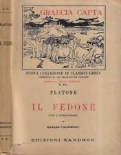 Fedone. platone. 1938. usato  Italia