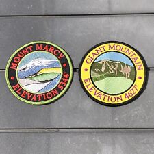 Mount Marcy & Giant Mountain Adirondacks Embroidered Hiking Patches 3.5” Round for sale  Shipping to South Africa