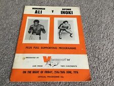 boxing programme for sale  YORK