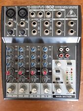 Behringer Xenyx 802 Premium 8 Input 2 Bus Mixer w/ Xenyx Mic Preamps British EQs for sale  Shipping to South Africa