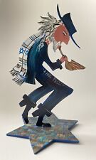 Used, Robert Shields Signed Metal Art Sculpture RABBI PELLI for sale  Shipping to South Africa