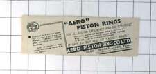 1938 Aero Piston Ring Co Ltd Leeds, eficiência geral comprar usado  Enviando para Brazil