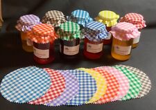 Jam jar toppers for sale  Shipping to Ireland