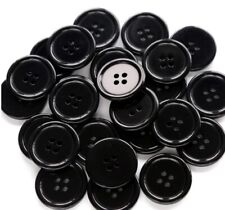 Black buttons 20mm for sale  LONDON